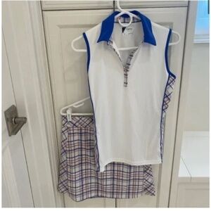 Plaid Golf Top and Skort Set - NEW!!